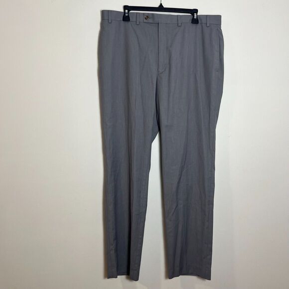 Lauren Ralph Lauren Other - Lauren Ralph Lauren Gray Dress Pants Mens 38x32 Flat Front Business Chino Pant
